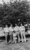 Left to Right:  Roy Reuther, Victor Reuther, Ted Reuther, Walter Reuther.  Front:  Christine Reuther."