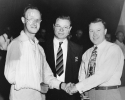 Victor, Roy and Walter Reuther at the 1949 UAW Convention.  ca. 1949
