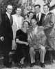 Standing L -R:  Victor Reuther, Roy Reuther, Christine Reuther, Ted Reuther, Walter Reuther.-Seeated:  Ana & Valentine Reuther."ca. 1955"