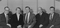 Reuther Family, 60th Anniversary, June 12, 1964.-L-R:  Valentine Reuther, Anna Reuther, Walter Reuther."Photographer:  Jack Maschoff"