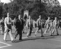 Walter Reuther in Labor Day Parade.  Victor Reuther is second from the right.

ca. 1948