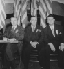 Walter Reuther at the UAW-CIO 8th Convention in Buffalo, N.Y., October 1943.

At far right is UAW Vice-President Richard Frankensteen. 