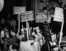Members call for the re-election of Walter Reuther as President of the UAW-CIO at the 13th Constitutional Conventiion in Cleveland, Ohio."1951