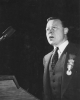 Walter Reuther delivering a speech at the 9th CIO Constitutional Convention in Boston, MA. October 13-17, 1947
