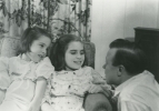 Walter P. Reuther and his daughters, Linda and Elisabeth.