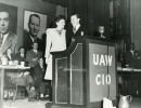 Walter and May Reuther at the UAW Convention in Atlantic City N,J, on March 27, 1946.