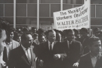 Walter P. Reuther president of the UAW 1946-1970 visiting Mexican Auto plants.