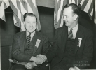 Walter Reuther and Richard Leonard at the 8th UAW Convention, Buffalo, NY."Oct. 4-10, 1943"